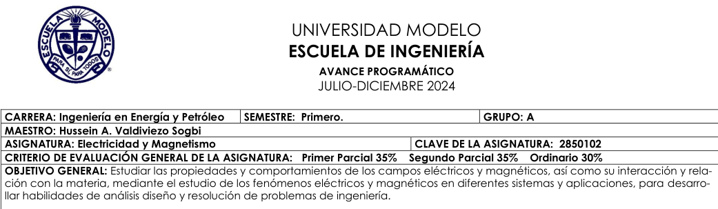 Información general del curso